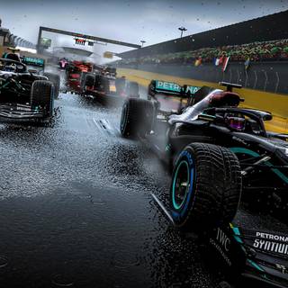 F1 race 4k wallpaper