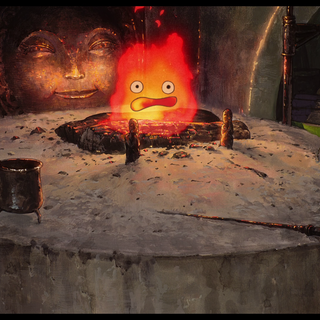 Calcifer 4k wallpaper