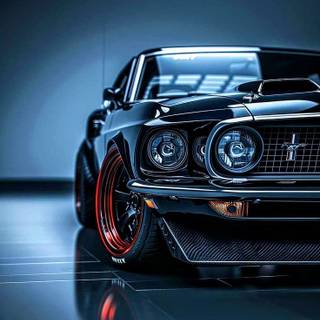 Retro Mustang wallpaper
