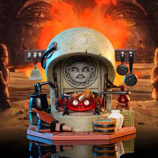 Calcifer 4k wallpaper