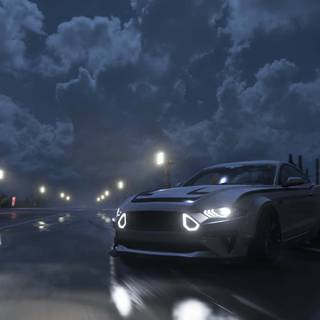 Mustang night wallpaper