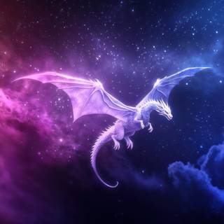 White dragon 4k wallpaper