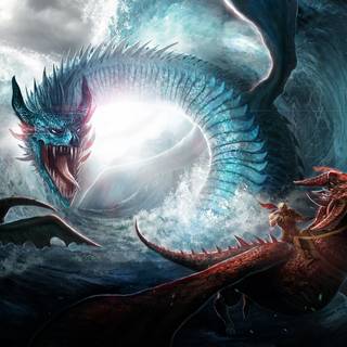 White dragon 4k wallpaper