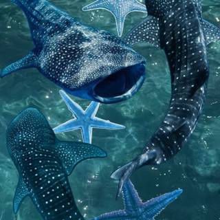 Whale shark iPhone wallpaper