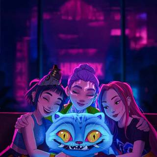 K-Pop Demon Hunters iPhone wallpaper