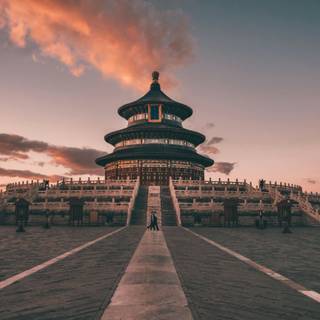 Pagoda 4k wallpaper