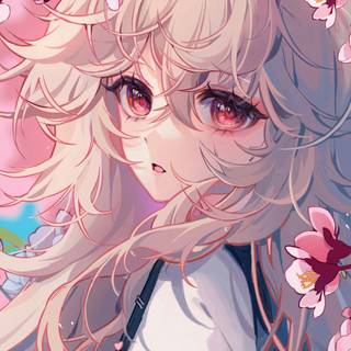 Anime phone girl wallpaper