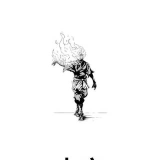 Minimalist phone anime wallpaper