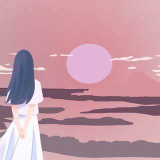 Minimalist phone anime wallpaper