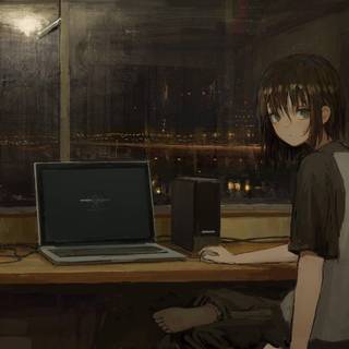 Anime sad desktop wallpaper