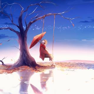 Anime sad desktop wallpaper