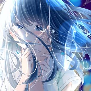 Anime sad desktop wallpaper