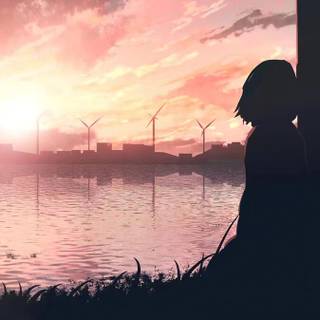 Anime sad desktop wallpaper