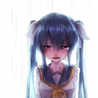 Anime sad desktop wallpaper