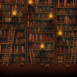 Aesthetic book desktop wallpaper