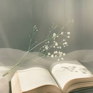 Book collage pastel wallpaper