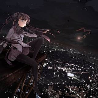 Dark aesthetic anime desktop wallpaper