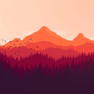 Minimalist nature desktop wallpaper