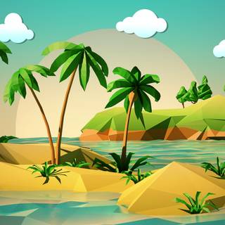 Minimalist nature desktop wallpaper