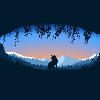 Minimalist nature desktop wallpaper