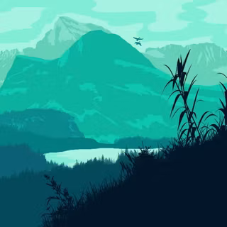 Minimalist nature desktop wallpaper