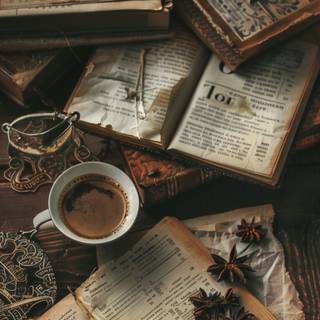 Dark academia mobile wallpaper