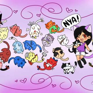 Aphmau cats wallpaper