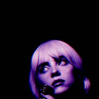 Billie Eilish purple wallpaper