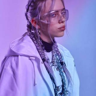 Billie Eilish purple wallpaper