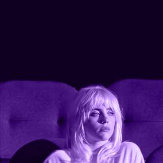 Billie Eilish purple wallpaper