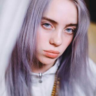 Billie Eilish purple wallpaper