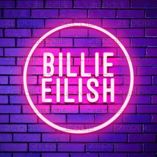 Billie Eilish purple wallpaper