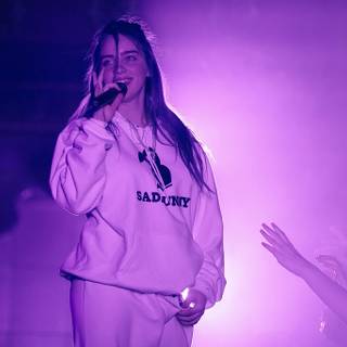 Billie Eilish purple wallpaper