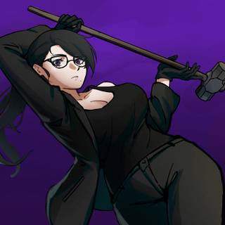 Sledgehammer girl wallpaper