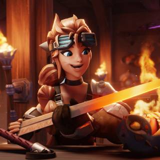 Sledgehammer girl wallpaper