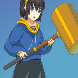 Sledgehammer girl wallpaper