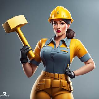 Sledgehammer girl wallpaper