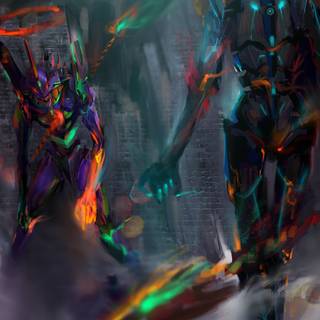 Evangelion 4k wallpaper