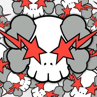 Bape X Kaws X Supreme desktop wallpaper