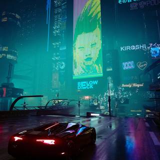 Aesthetic Cyberpunk phone wallpaper