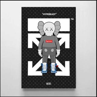 Bape X Kaws X Supreme desktop wallpaper