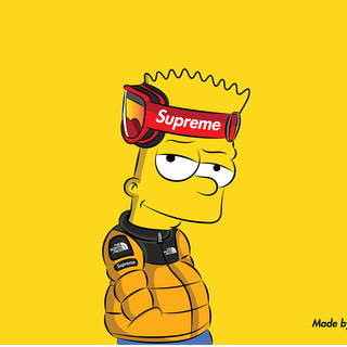 Desktop Bart Simpson Supreme wallpaper
