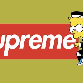 Desktop Bart Simpson Supreme wallpaper
