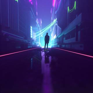Aesthetic Cyberpunk phone wallpaper