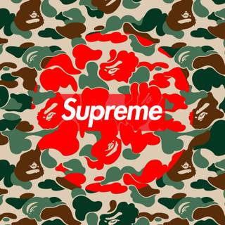 Bape X Kaws X Supreme desktop wallpaper