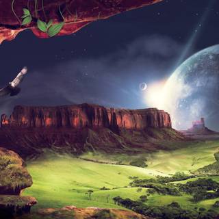 Night ambience desktop wallpaper