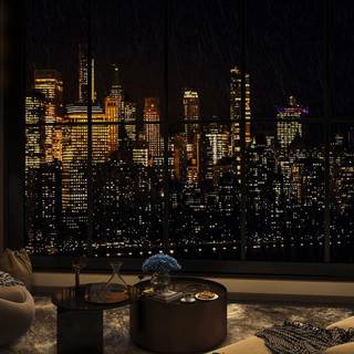 Night ambience desktop wallpaper