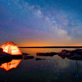 Night ambience desktop wallpaper