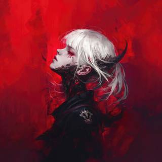 Anime girl 4k white wallpaper