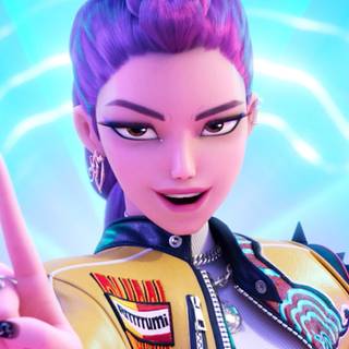 Kpop Demon Hunters Rumi Mira and Zoey wallpaper